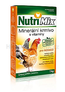 NutriMix nosnice 1kg , vitaminy, mikroprvky, makroprvky, aminokyseliny na peří.
