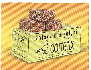 Cortefix - minerální kostka pro holuby, drůbež-snižuje ozobávání, nevídané složení