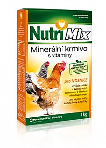 NutriMix nosnice 1kg , vitaminy, mikroprvky, makroprvky, aminokyseliny na peří.