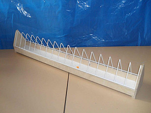 Krmítko žlabové dřevěné - drátěná mřížka 120 cm