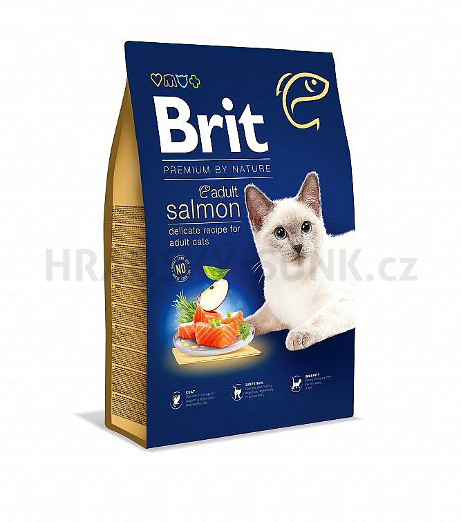 Brit Premium Cat by Nature Adult Salmon 8kg