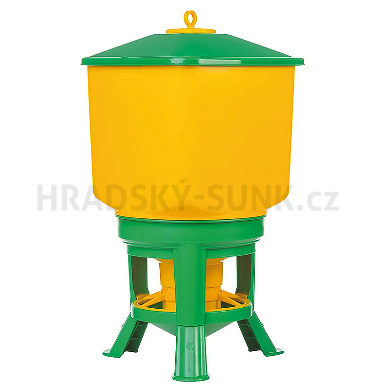 Krmítko hranaté plastové  na 50 litrů = 34 kg krmiva