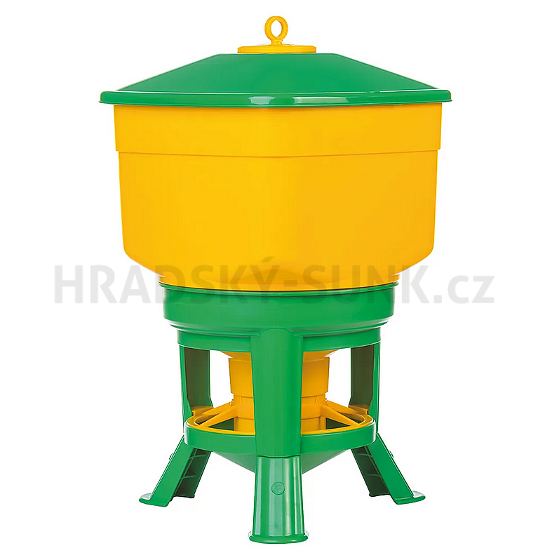 Krmítko hranaté plastové  na 40 litrů = 27 kg krmiva