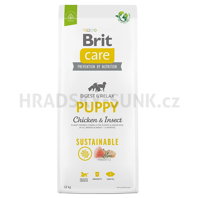 Brit Care 12kg Puppy Sustainable Chicken & Insect dog