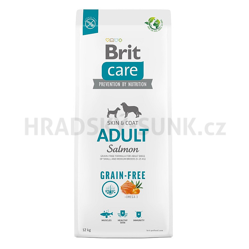 Brit Care 12kg Adult Salmon Grain-free dog