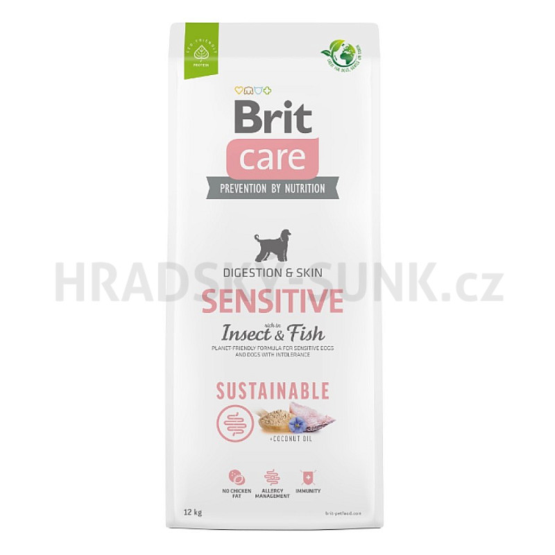 Brit Care 12kg Sensitive Sustainable Insect & Fish dog AKCE