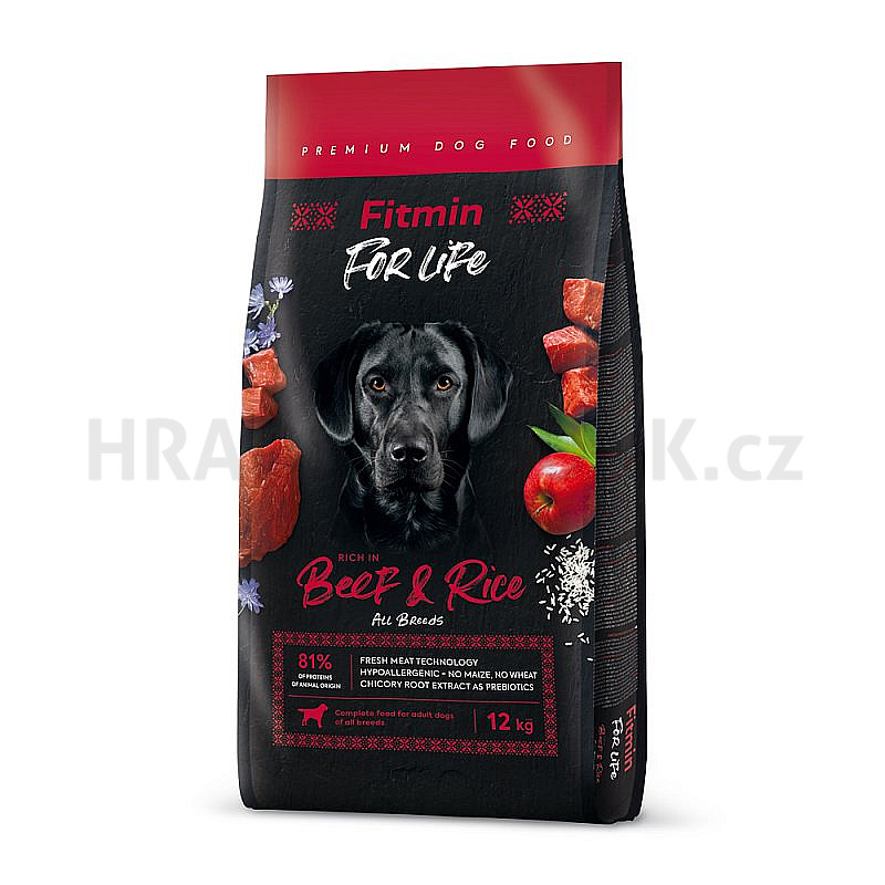 Fitmin dog For Life Beef & Rice 12 kg