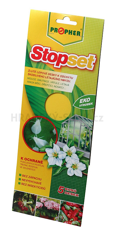 Stopset desky - 10x25 žluté - na molice, mšice (5 ks)