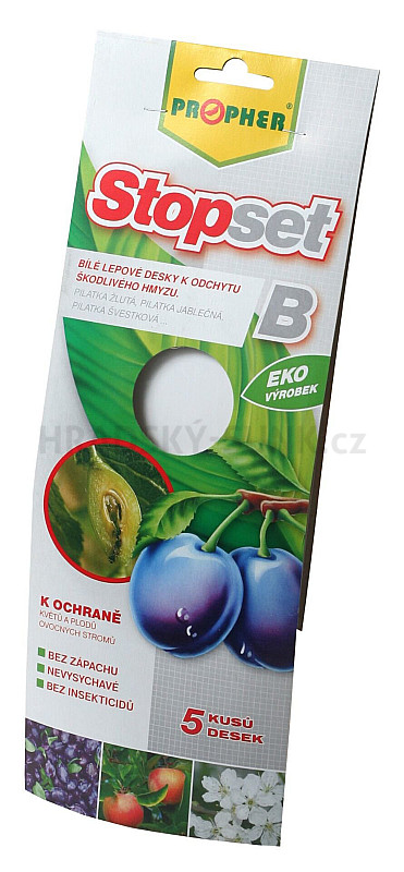 Stopset desky - 10x25 bílé (5 ks)