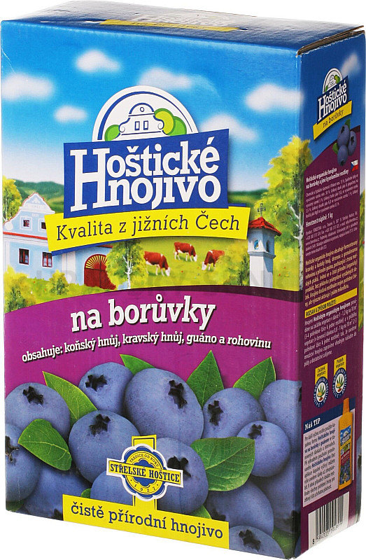 Hoštické - borůvky 1 kg s guánem