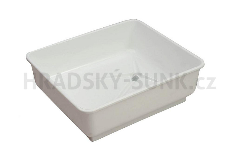 Vana plastová PM černá s otvorem a zátkou