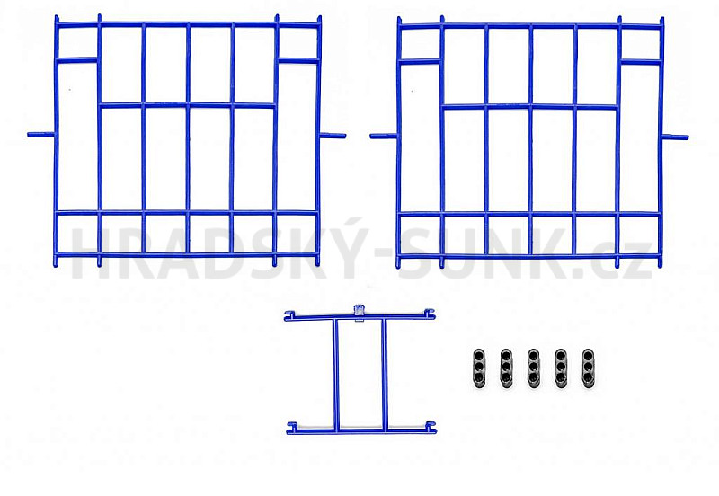 Mřížka plastová do chovných klecí - modrá