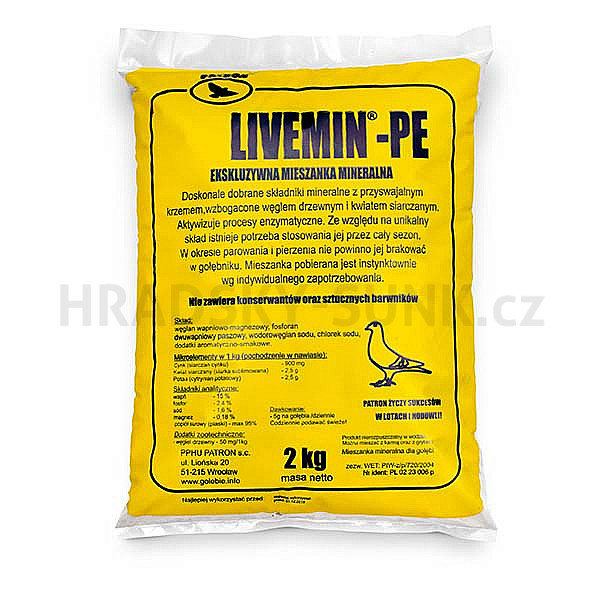 Livemin, minerály, aktivní uhlí - 2kg