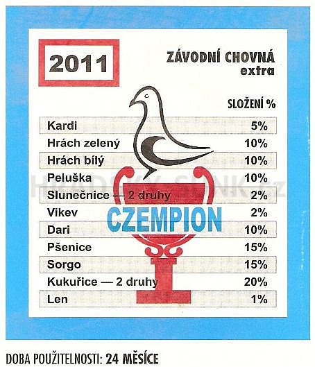 Závodní - chovná extra  2011 - 20 kg