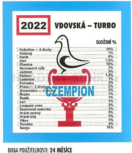 Vdovská směs Turbo  2022  / 20 kg