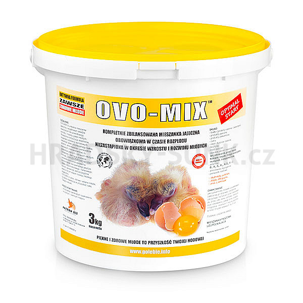OVO-MIX -  první potrava pro holoubata, kuřátka, křepelky a jiné ptactvo