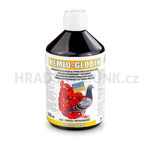 Hemio-Globin, aktivní železo, kyslík do svalstva  -  500ml