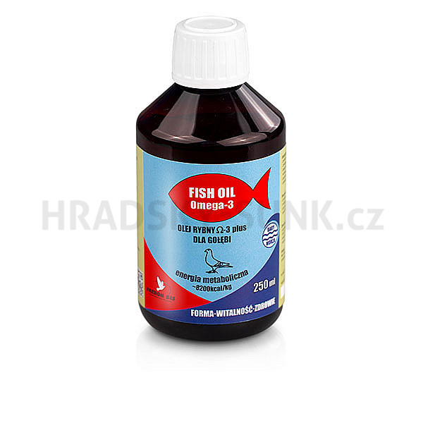 Fish Oil - Omega 3 + AD3 forma, vitalita, zdraví a energie holubů