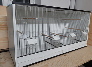 Klec pro exoty -  1 ks skladem, délka 101cm, hloubka - 41 cm, výška 50 cm + 1trafo, 2x led diody