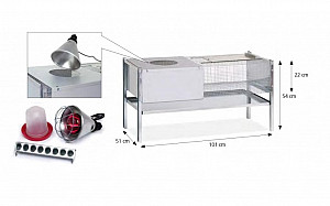 Odchovna všech drůbežích kuřatek - drátěná, pro dvacet až třicet kuřátek 179.30C