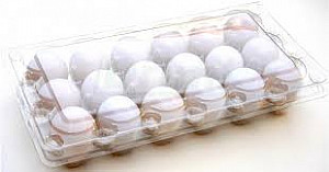 Transportní obal na 18 ks křepelčích vajec