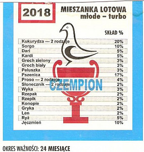 Závodní směs pro mladé TURBO 2018 / 20 kg