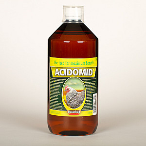 Acidomid drůbež- 1 litr, prevence kokcidií, bakterí a plísní.